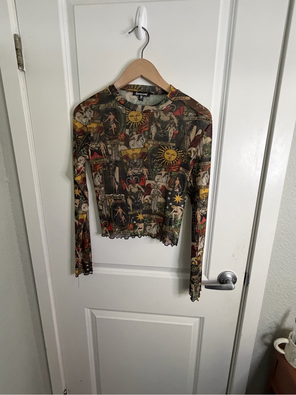 Dolls Kill Horoscopez Divine Insight Mesh Top